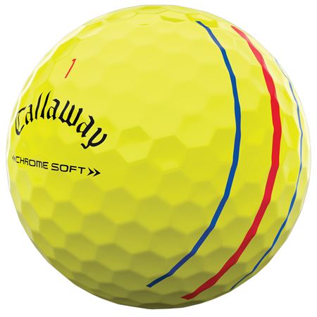 Golf Balls - Callaway Chrome Soft Triple T O Ylw