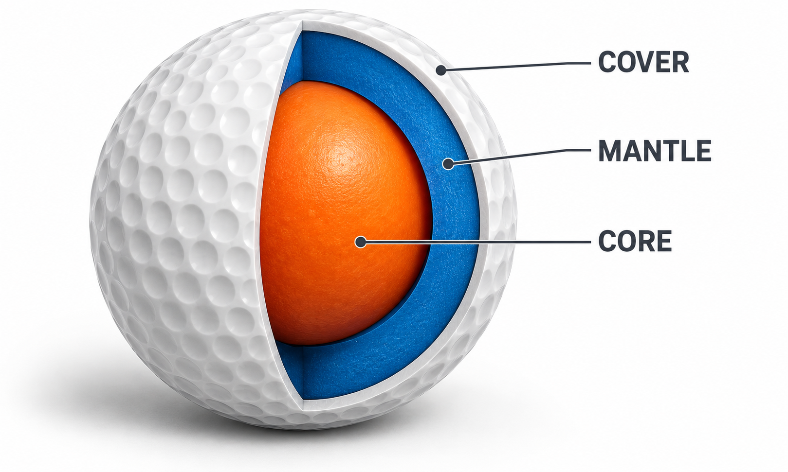 What Are Golf Balls Made Of? Core, Cover & Layers Explained